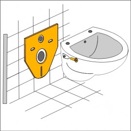 Schallschutz für Wand-WC und Bidets 372x422mm 4mm stark Haas Schallschutz Montage- SetSchallschutz Montage- Set -19%