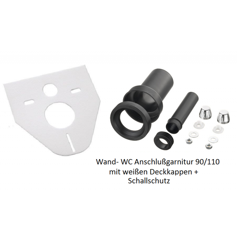 Wand-WC Anschlußgarnitur 90/110mm mit Schallschutz Haas Rohr-Anschlusstechnik für WC und ZubehörRohr-Anschlusstechnik für WC ...
