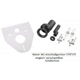 Wand-WC Anschlußgarnitur 110/110mm etagiert mit Schallschutz Haas WC- AnschlussgarniturenWC- Anschlussgarnituren -5%