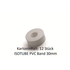 ISOTUBE PVC Band 30mm x 25m hellgrau 12 Stück für Rohrisolierung PU NMC Deutschland Zubehör ISOTUBE 035/040Zubehör ISOTUBE 03...