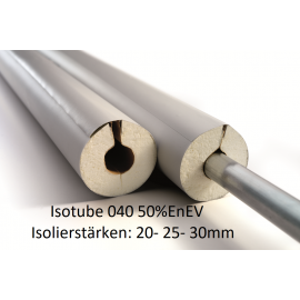 IsoTube 040 1m Stangen 50% EnEV Rohrisolierung PU mit PVC Ummantelung und selbstklebendem Verschlusssystem NMC Deutschland IS...
