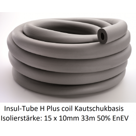 Insul- Tube H Plus Coil Synthesekautschukbasis 15 x 10mm 33m 50% EnEV endlos NMC Deutschland Insul Tube H Plus Coil endlosIns...