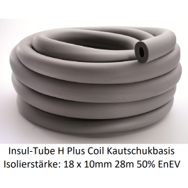 Insul- Tube H Plus Coil Synthesekautschukbasis 18 x 10mm 28m 50% EnEV endlos NMC Deutschland Insul Tube H Plus Coil endlosIns...