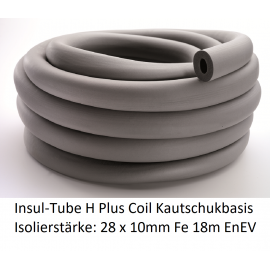 Insul- Tube H Plus Coil Synthesekautschukbasis 28 x 10mm 18m 50% EnEV endlos NMC Deutschland Insul Tube H Plus Coil endlosIns...