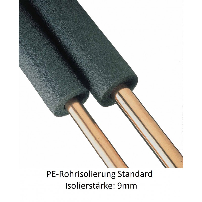PE-Rohrisolierung 9mm Isolierstärke 1m Stangen Climatube basic NMC Deutschland PE Rohrisolierung standard Climatube basicPE R...