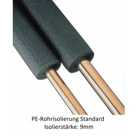 PE-Rohrisolierung 9mm Isolierstärke 1m Stangen Climatube basic NMC Deutschland PE Rohrisolierung standard Climatube basicPE R...