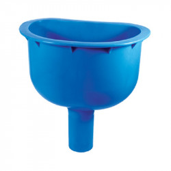Urinalabsaugesiphon weiß für 50 mm Rohre mit Dichtung komplett montiert blau 