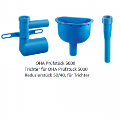 OHA Prüfstück 5000,Trichter und Reduzierstück 50/40 Haas Rohr-Anschlusstechnik für WC und ZubehörRohr-Anschlusstechnik für WC...
