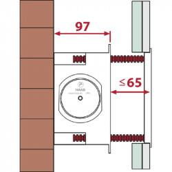OHA Kunststoff Wandeinbaukasten klein mit Sichtblend mit und ohne Rohrbelüfter Haas Rohr-Anschlusstechnik für WC und ZubehörR...