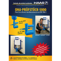 OHA Prüfstück 5000,Trichter und Reduzierstück 50/40 Haas Rohr-Anschlusstechnik für WC und ZubehörRohr-Anschlusstechnik für WC...