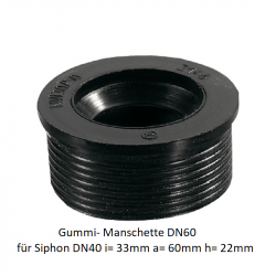 Gummi- Manschetten für SML und HT Siphonwinkel DN60 Haas Gumminippel für SiphoneGumminippel für Siphone -19%