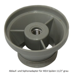 Ablauf - und Siphonadapter für IKEA Spülen 11/2" grau Haas Ausgussbecken und ZubehörAusgussbecken und Zubehör -19%