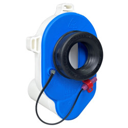 Urinal Absaug Siphon für waagerecht mit Sensor passend für elektronische Spülung DN50 Haas Urinal u. Bidet Siphon KunststoffU...