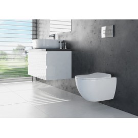 Tiefspül WC ohne Spülrand mit Deckel absenkautomatik slim Peonia Zero Deante ToilettenschüsselToilettenschüssel -19%
